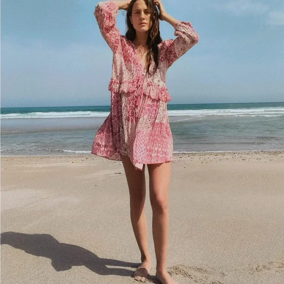 Zara Patchwork Mini Dress - Picture 2 of 2